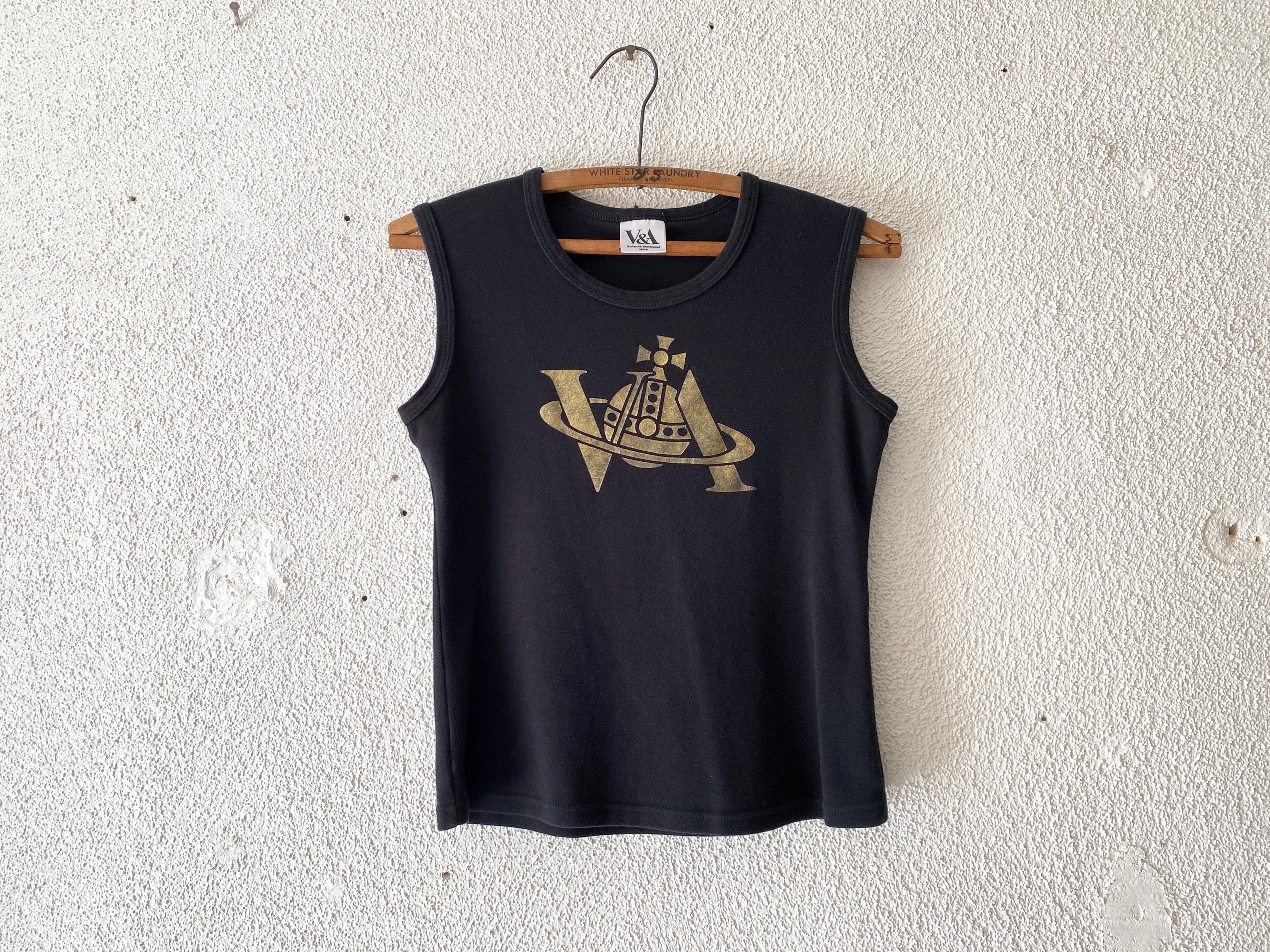 トップス VIVIENNE WESTWOOD design tanktop Vivienne Westwood Tank Top Rhinestone Logo - Etsy