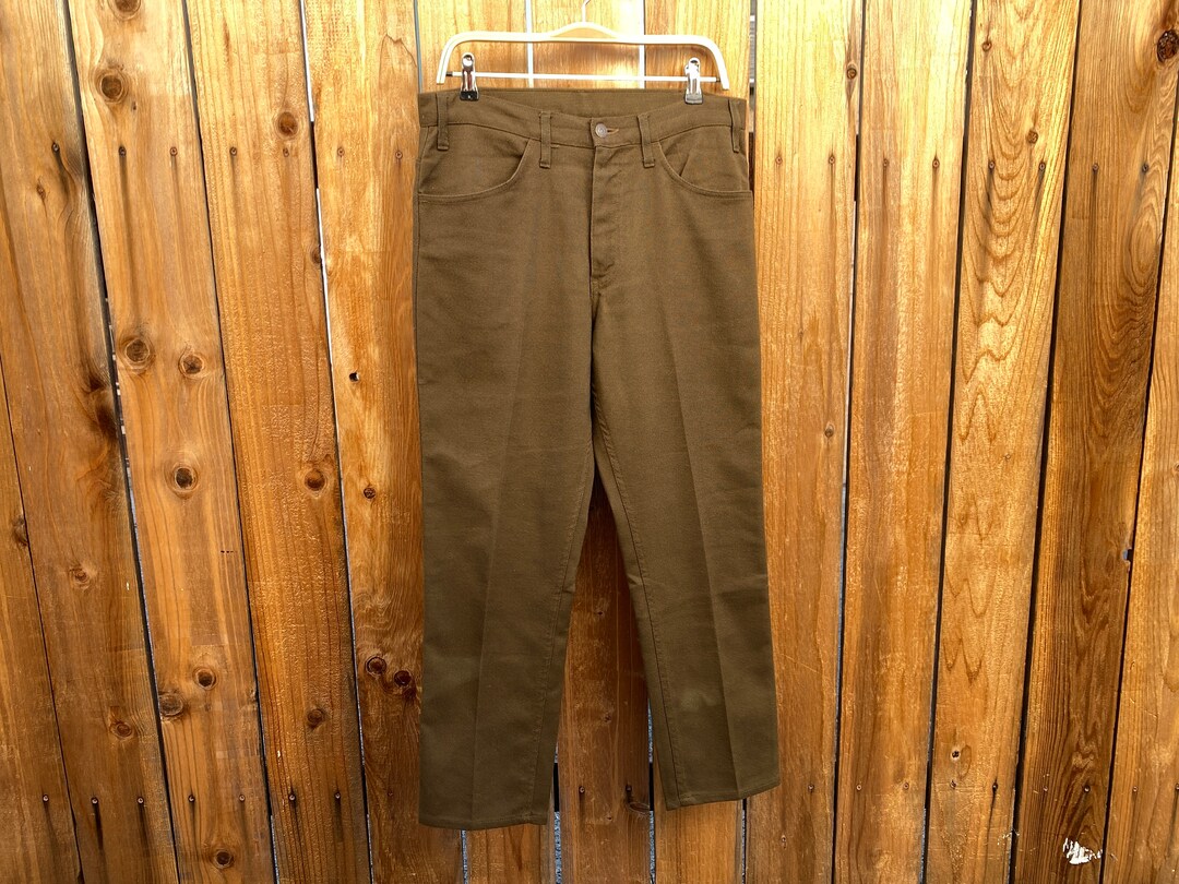 60s VINTAGE LEVI’S STA-PREST BIG-E Vintage 60s Levi's Big E Sta Prest Denim Trousers, 38 X 30