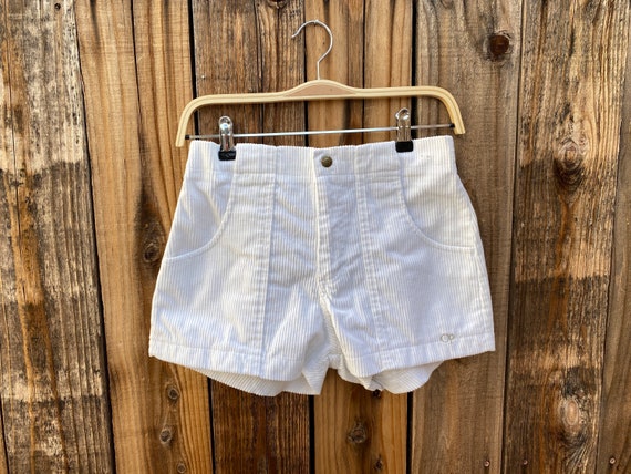OP Corduroy Surf Shorts Vintage White 