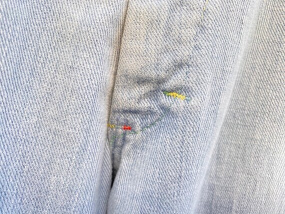 1970s Rappers Rainbow Stitch Flare Jeans Vintage Retr… - Gem