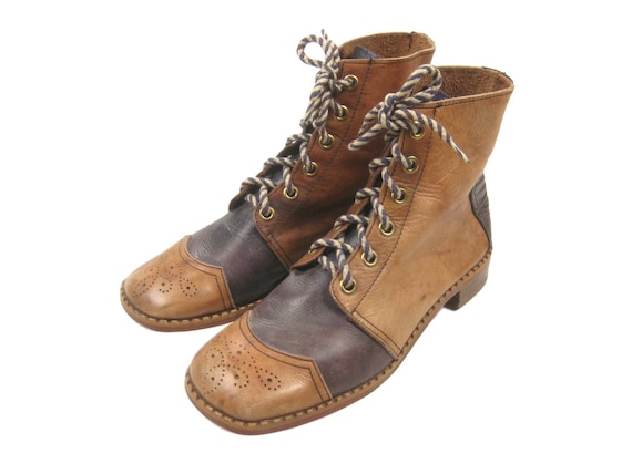 1960s/1970s Weinbrenner Cap Toe Semi Brogue Boots