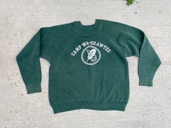 1970s Champion Blue Bar Camp Sweatshirt Vintage 7… - image 1