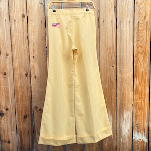 80s Butter Yellow High Waisted Trousers - Medium, 27.5 – Flying Apple  Vintage