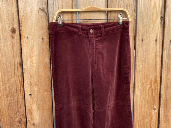 1970s Chemin De Fer Velvet Pants Vintage 70s Wome… - image 4