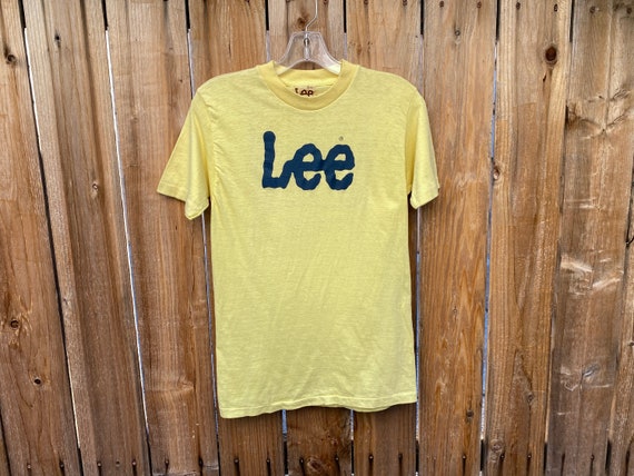 1970s Lee Denim T-Shirt Vintage 70s Gender Neutra… - image 1