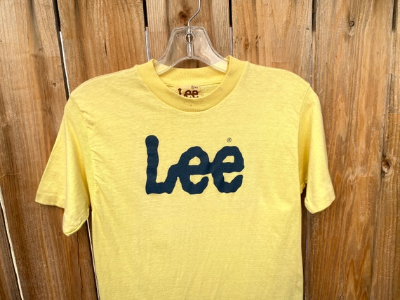 1970s Lee Denim T-Shirt Vintage 70s Gender Neutra… - image 2