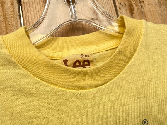 1970s Lee Denim T-Shirt Vintage 70s Gender Neutra… - image 3