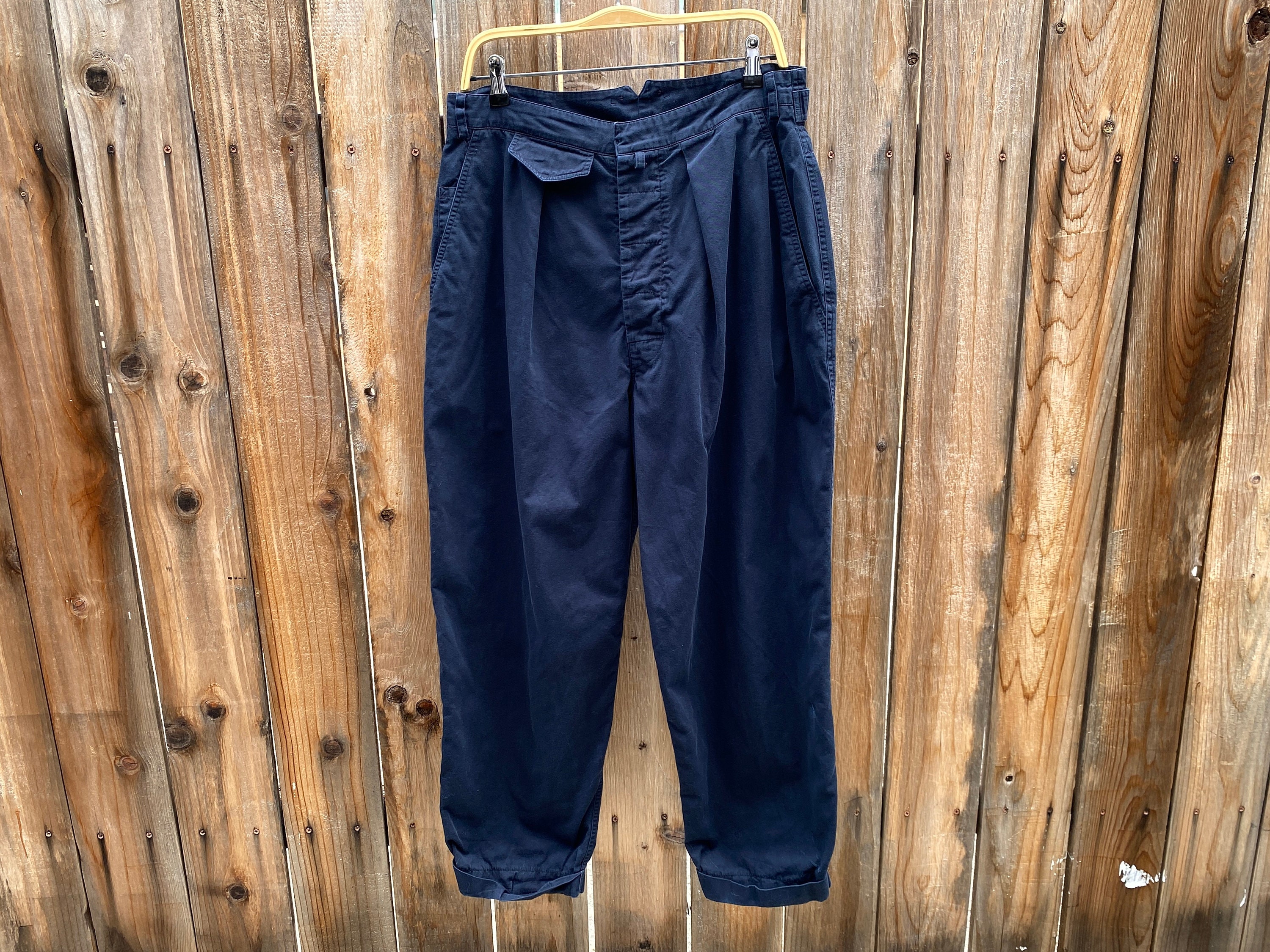 パンツ 80s KATHARINE HAMNETT military pant 1980s Katharine Hamnett Brown Cotton Military Trousers with