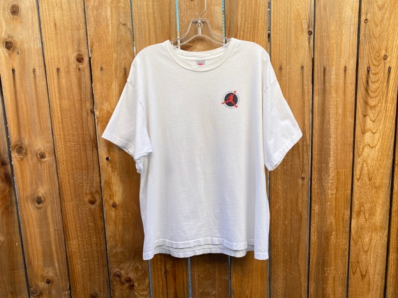 1990s Nike Air Jordan Flight Club Tee Vintage Made in USA White