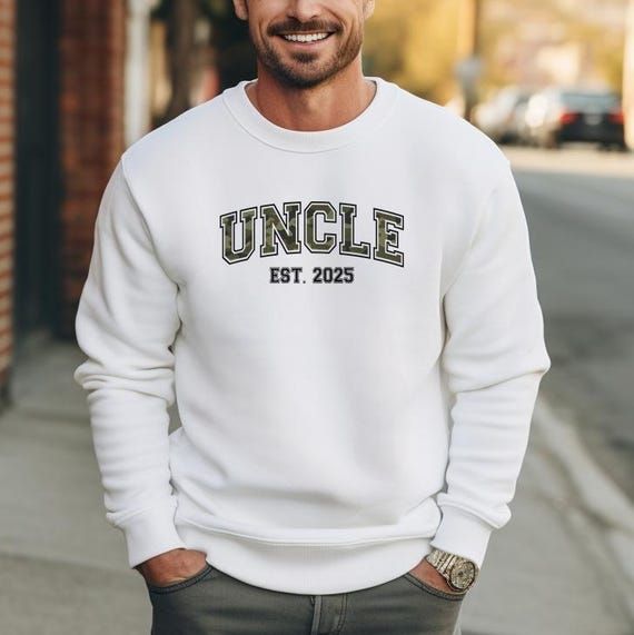 Sudadera personalizada para tío con año de nacimiento, cuello