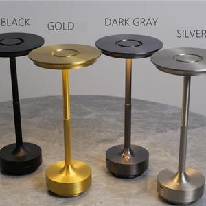 Table Lamp | Portable LED Rechargeable Lamp for Home, Restaurants, and Hospitality Spaces image 3