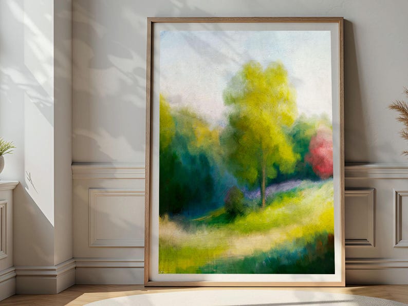 Animated Wall Art Mockup: Vertical Frame, Natural Shadows (PSD & MP4 ...