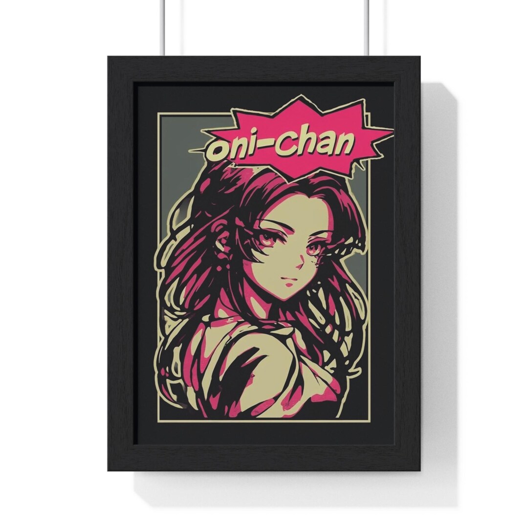 Anime Vertical Framed Poster, Japanese Animation Print, Otaku Wall ...
