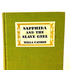 1940 &quot;Sapphira und die Sklavin&quot; Vintage Buch von Willa Cather