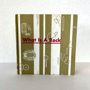 Libro de ciencia para niños de tapa dura de 1961 &quot;¿Qué es una roca?&quot;, de B. John Syrocki