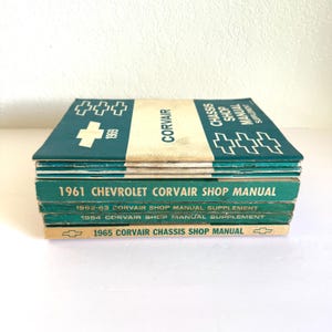1960&#39;s Corvair Manual Vintage Books - Choose Your Year!