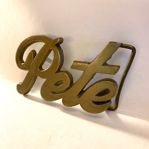Brass ‘Pete’ Vintage Belt Buckle