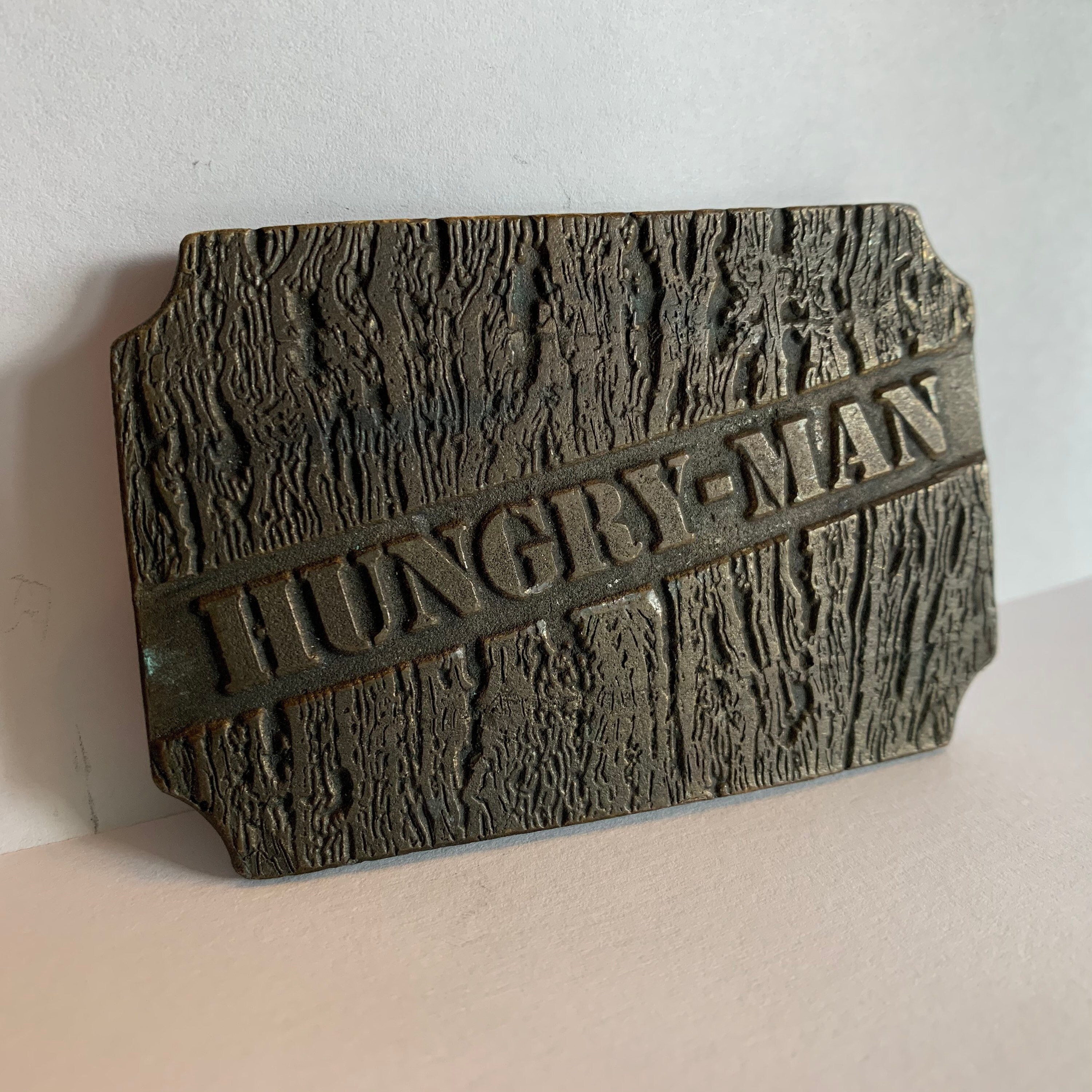 Vintage Campbell Soup Belt Buckle HUNGRY-MAN Campbell main image 4
