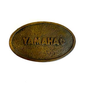 YAMAHA Logo Solid Brass Vintage Belt Buckle