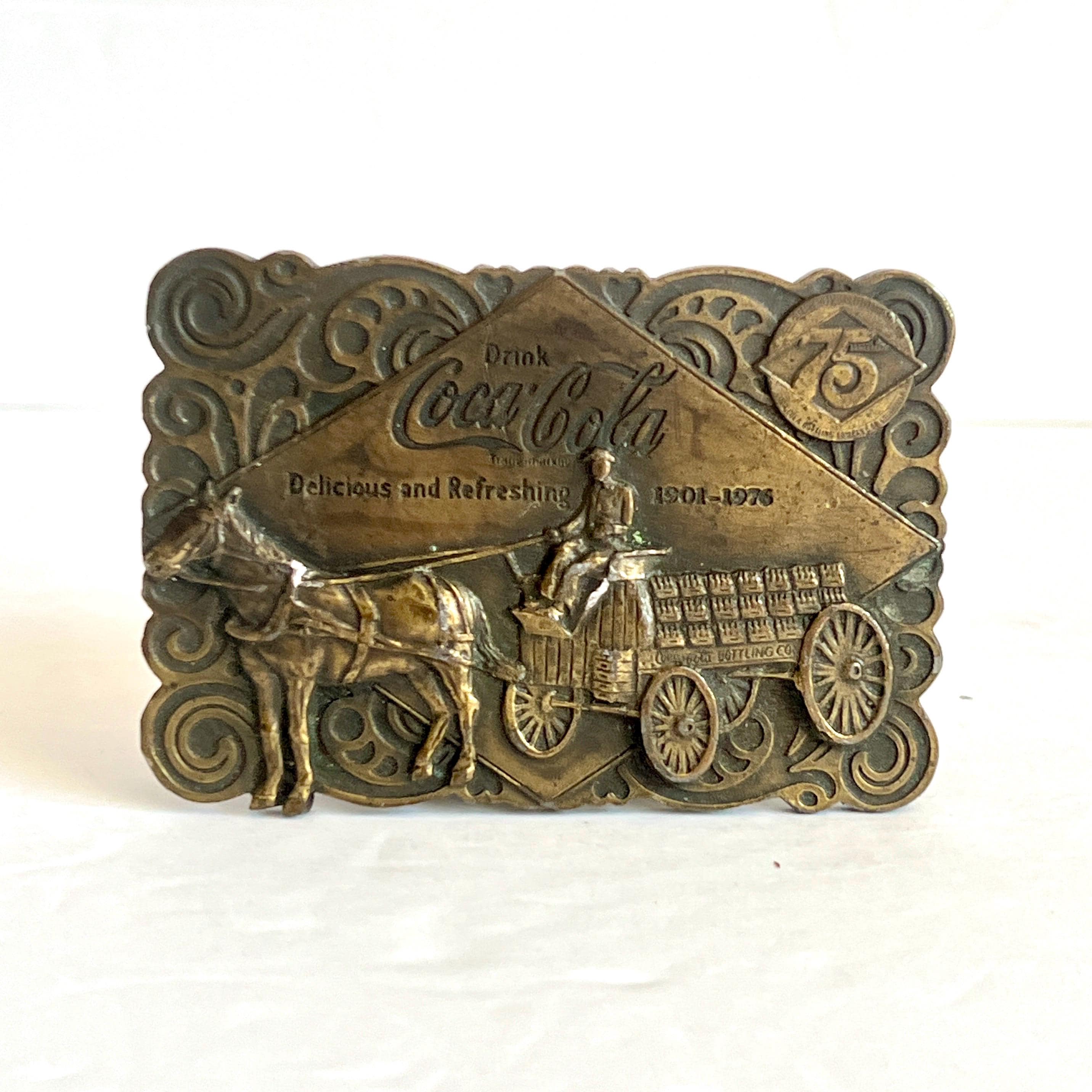 アンティーク雑貨 1975 Coca-Cola Bergamot Brass Works 1976 