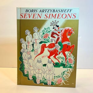 1966 &quot;Seven Simeons&quot; vintage boek Russische folklore door Boris Artzybasheff