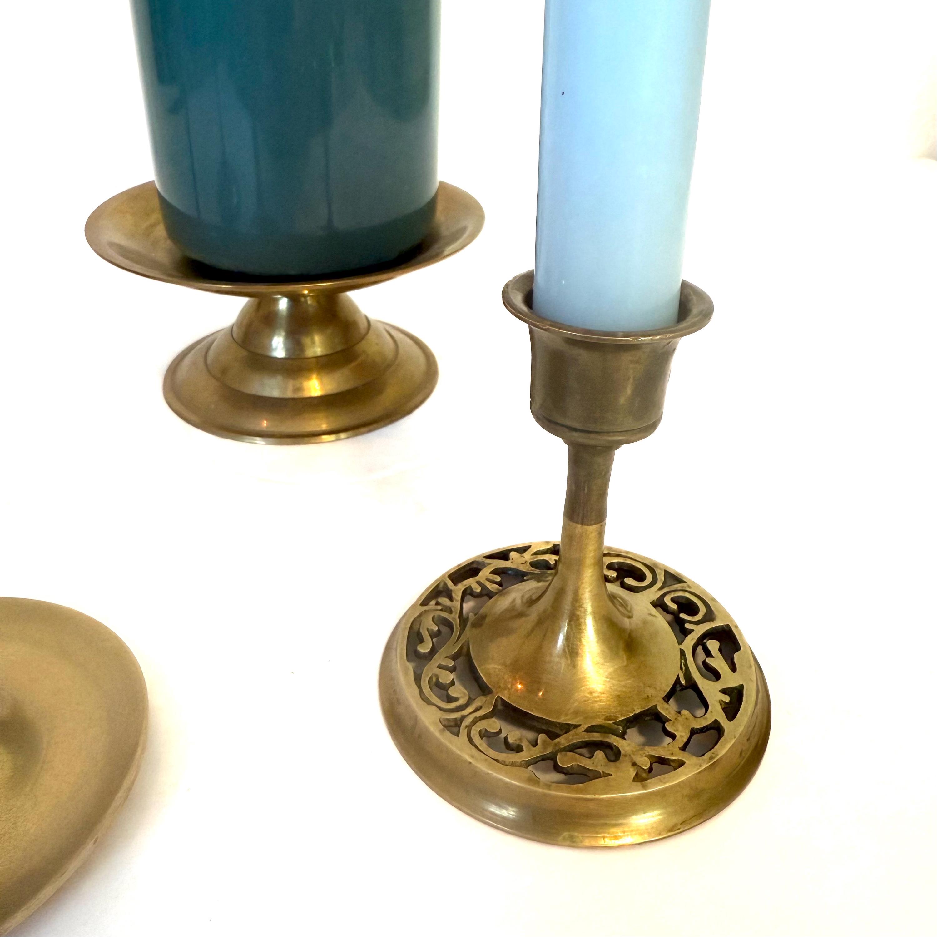 真鍮製ヴィンテージキャンドルホルダー5個セット - Etsy 日本