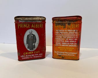 Set of 2 Prince Albert Tobacco Tins