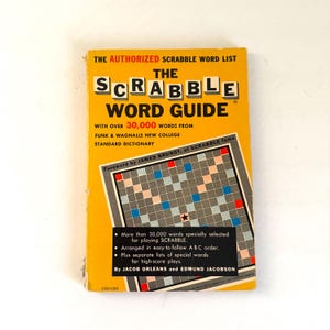 1953 "The Scrabble Word Guide" Vintage Book by Jacob Orleans & Edmund Jacobson
