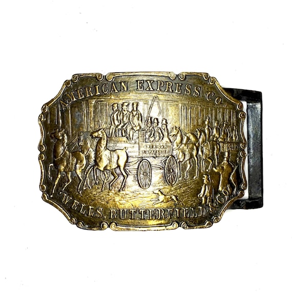 American Express Co. Wells Butterfield & Co. Sold Brass Vintage