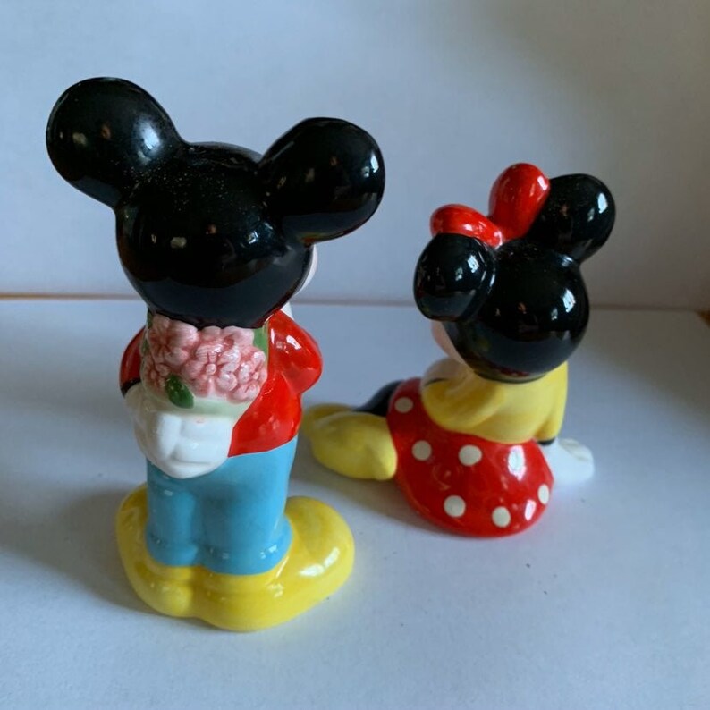 Mickey and Minnie Mouse Salt and Pepper Vintage Shakers Etsy