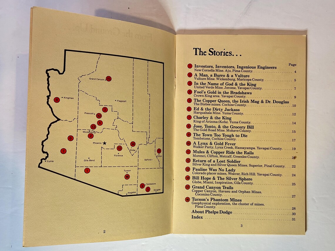 1981 "From the Ground Up: Stories of Arizona's Mines and Early Mineral Discoveries" Vintage Book by Governor Jack Williams, foto 2 de 4
