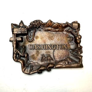 Washington State Bronze Vintage Trinket Dish