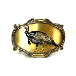 1980 Wild Turkey Vintage Belt Buckle by Raintree