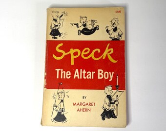 1958 "Speck the Altar Boy" Vintage Book by Margaret Ahern - Cartoon Comics