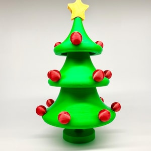 Spiral Christmas Tree Ornament |3D Printed Dancing Tree Sculpture|Modern Holiday Home Decor | Secret Santa Gift |Christmas Table Centerpiece