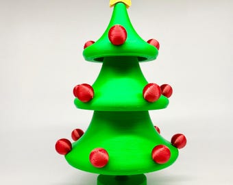 Spiral Christmas Tree Ornament |3D Printed Dancing Tree Sculpture|Modern Holiday Home Decor | Secret Santa Gift |Christmas Table Centerpiece