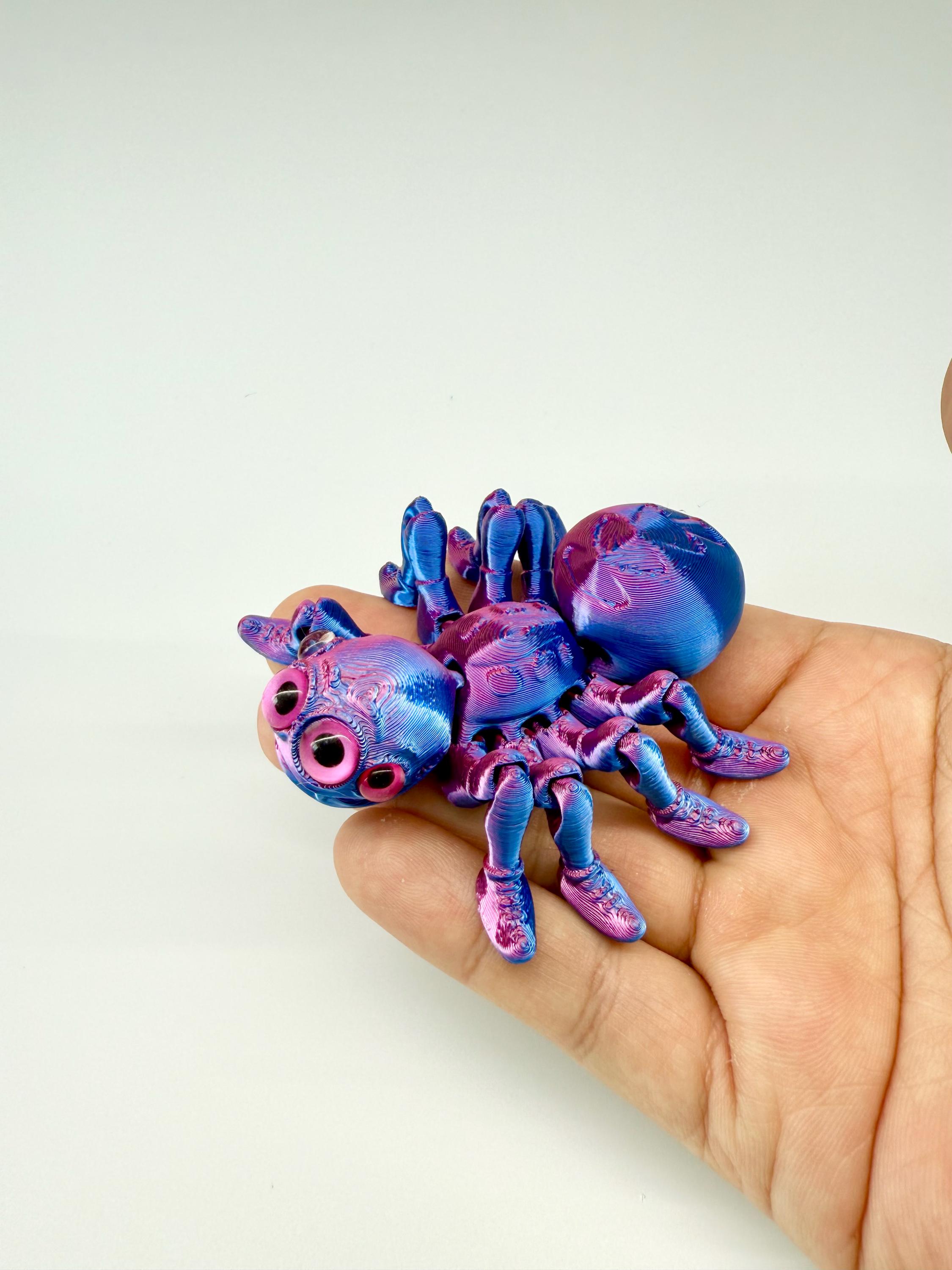 Araña articulada 3D, Juguete de araña Impreso en 3D - Articulaciones extraíbles Wolf Spider Toys | Juguetes