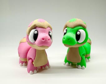 Articulated Dragon Turtle Blind Box Figurine - Cute Poseable Fantasy Creature Collectible Toy | Mini Desktop Decor & Unique Gift