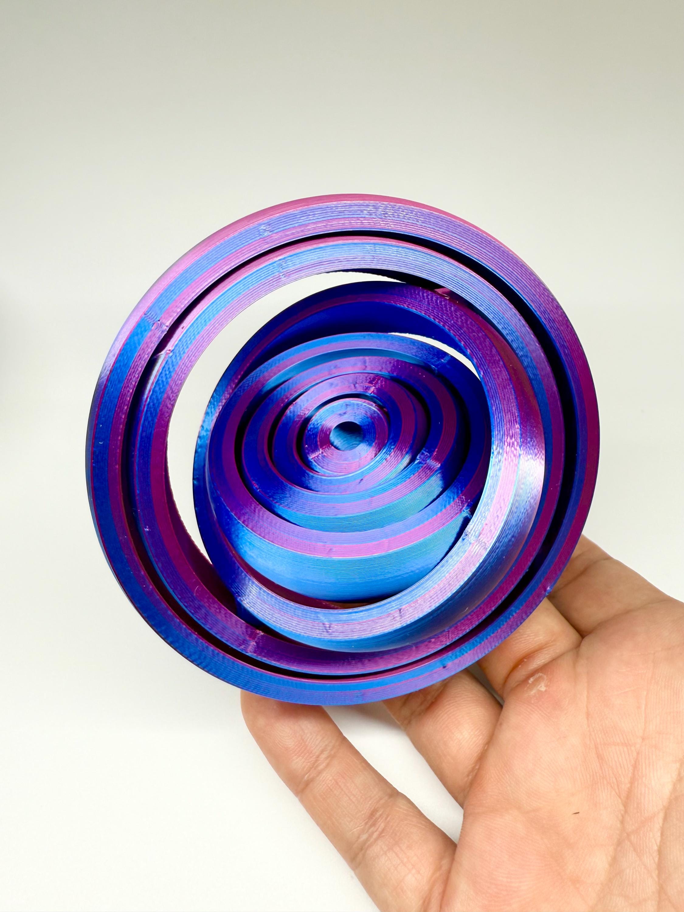 3Dプリント製 オリジナルストック ラメレッド 3Dプリント製星間減圧ディスク｜キネティックフィジェットトイ