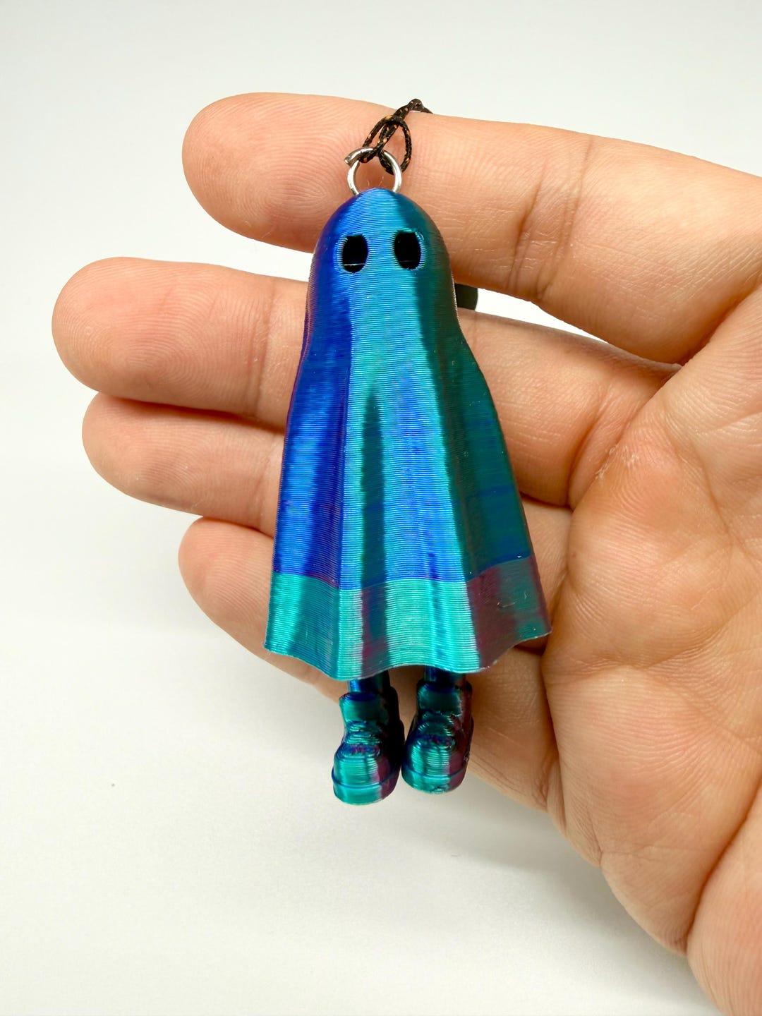 Cute Ghost Keychain | Glow in the Dark 3D Printed Charm