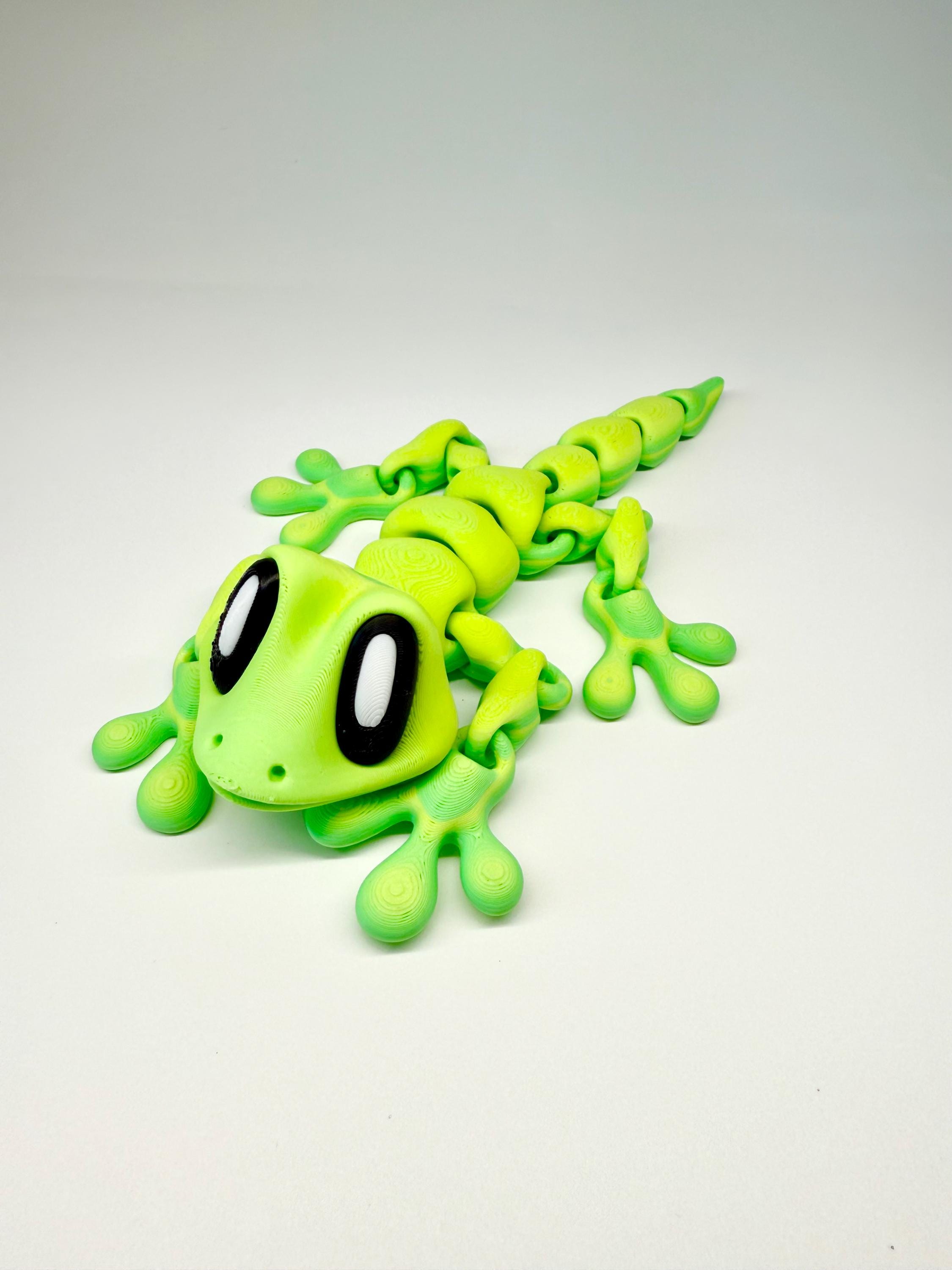Lizard Fidget Articulated Gecko Fidget Toy, Magnetic 3D Printed Lizard, Sensory ...