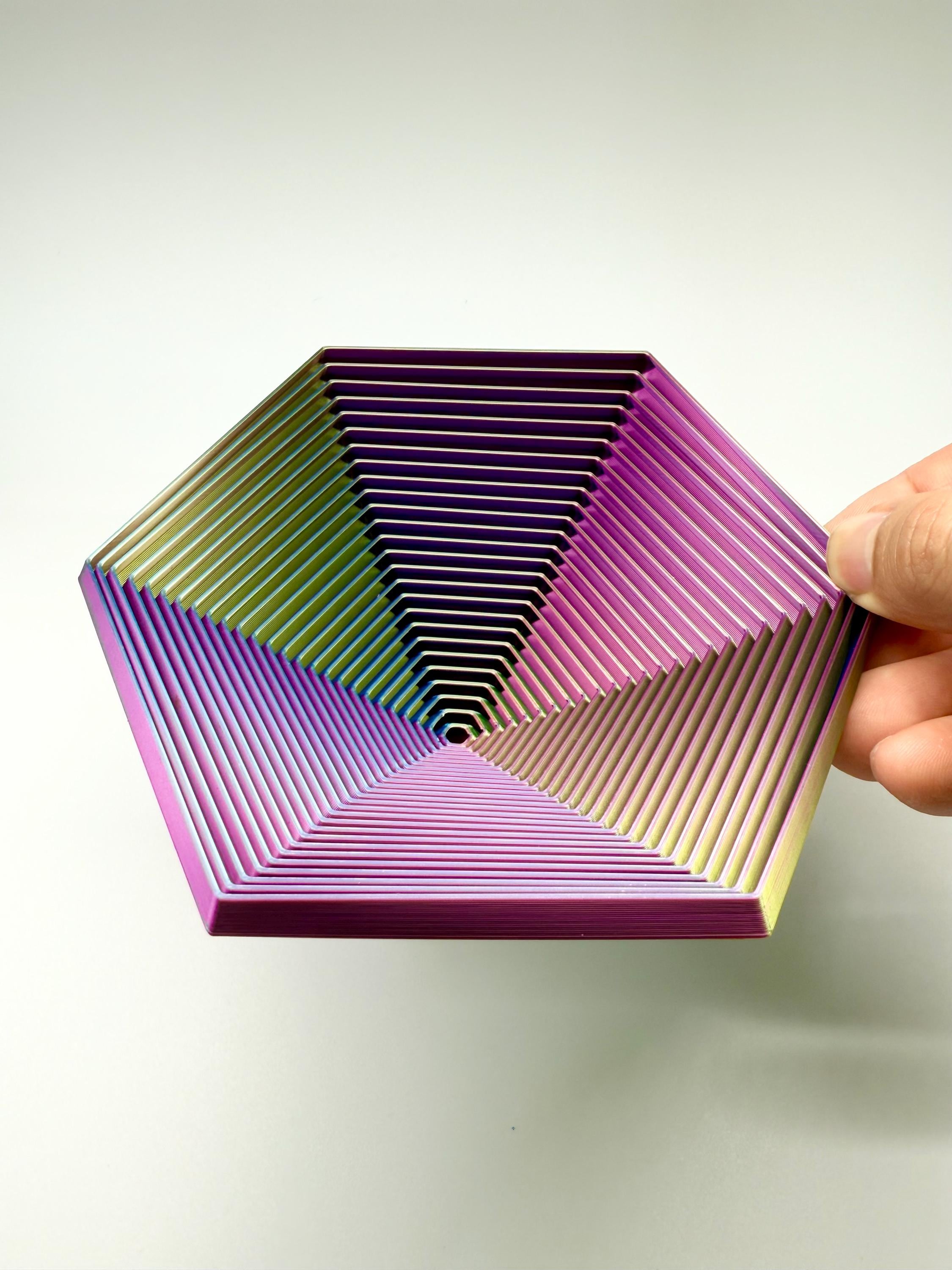 3D Gedrucktes Spielzeug - Fidget Sechseck Mit Griff