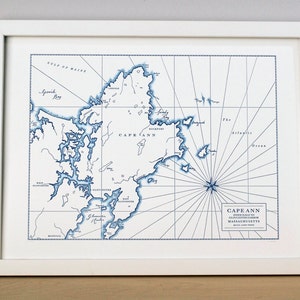 Cape Ann Rockport, Massachusetts, Letterpress Printed