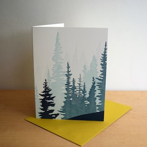 Carte typographique Pacific Northwest Forest