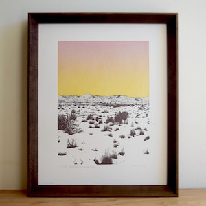 Wydruk wypukły High Desert Winter bez ramki