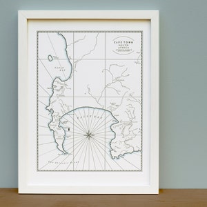 Cape Town, Südafrika, Kunstdruck auf Kunstdruck