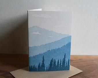 Blue Mountain Skyline Card