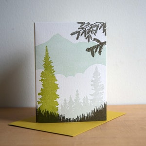 Alpine Meadow, Letterpress Card