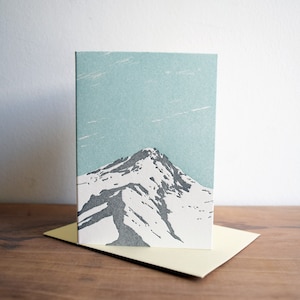 Mount Hood Letterpress Card