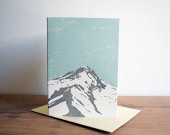 Mount Hood Letterpress Card